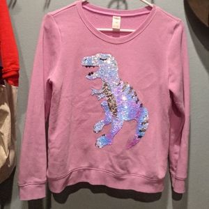 Girls dinosaur sequin sweater Oshkosh